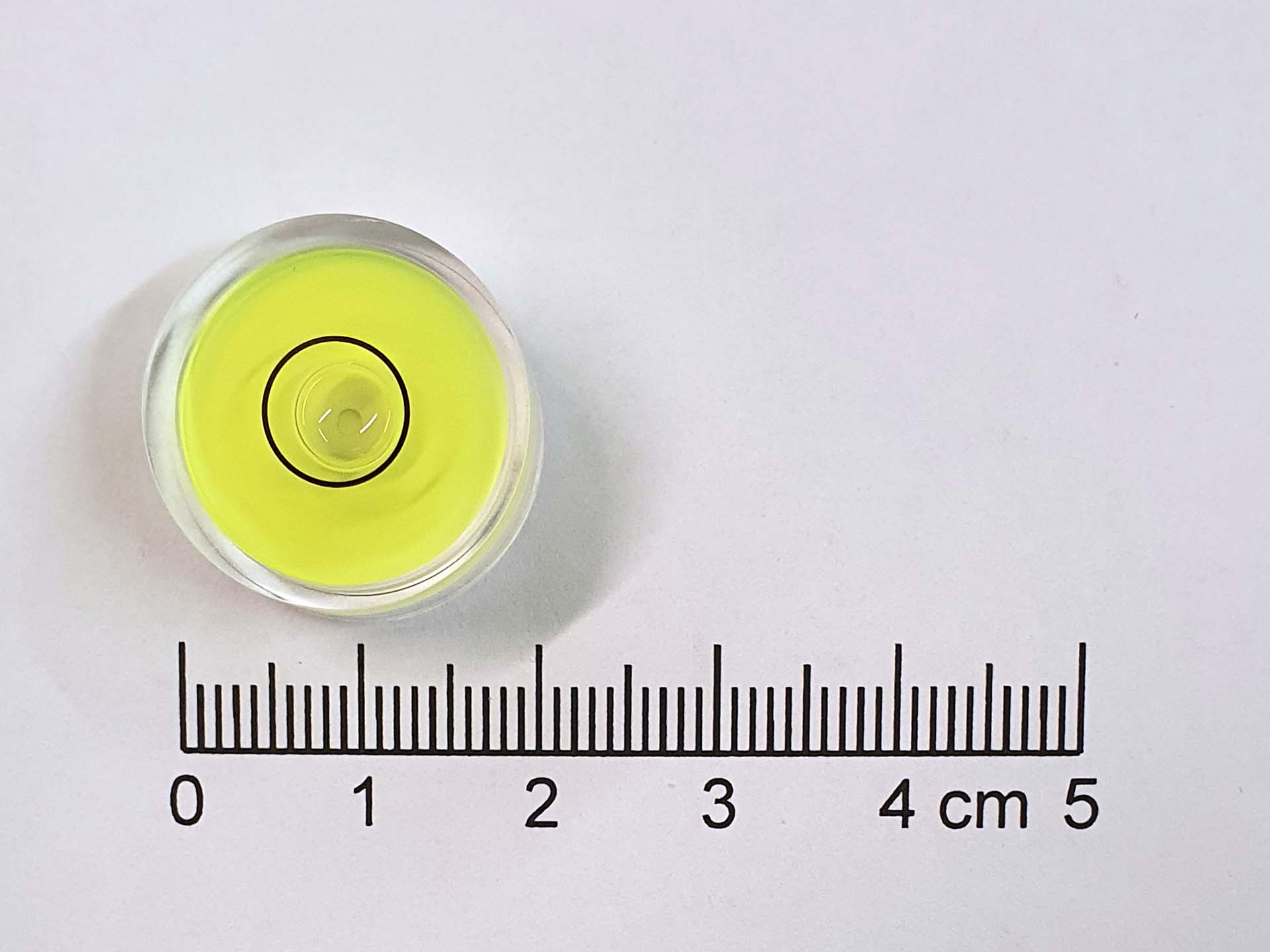 Libela kruhová  D 20, průměr 20mm,  žluto-zelená - Natura Hradec